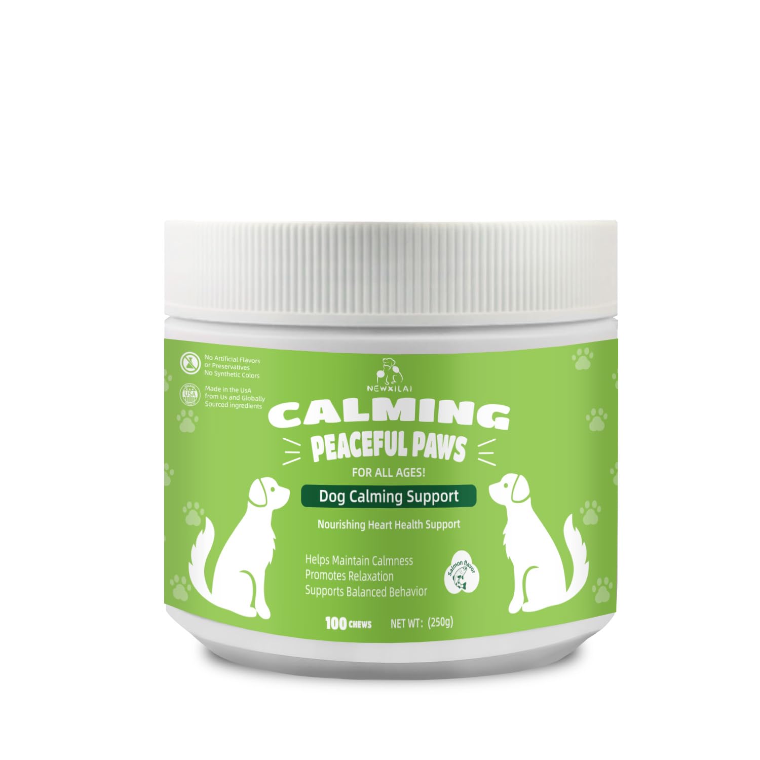 Calming Chews for Dogs Anxiety Treats：Puppy Melatonin Dog Calming Treats Sleeping Aid Supplement Calm Dog with Normal Relief StressNoiseThunderBarkingSeparation Pet Calming Support 100 Soft Chews