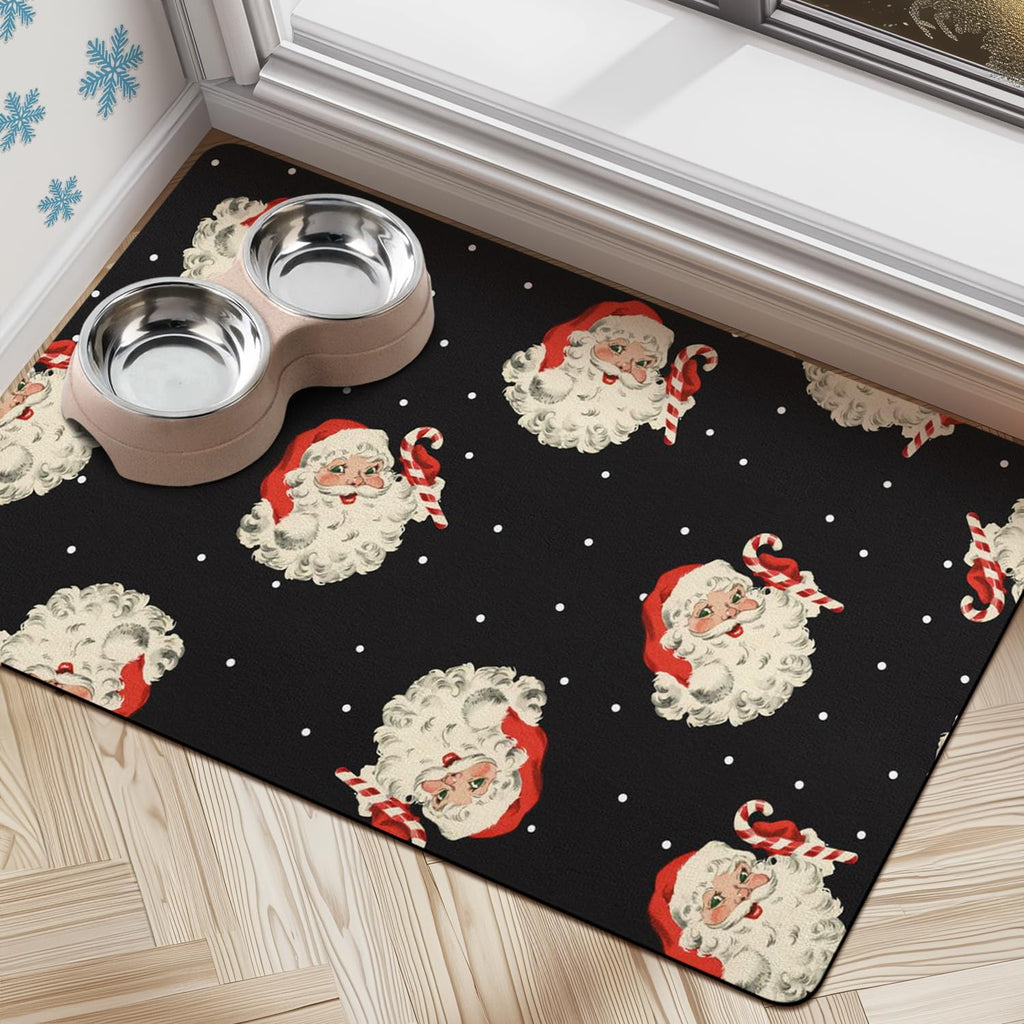 Dog Cat Food Mats for Floors Absorbent Dog Bowl Mats for Food and Water Quick Dry Pet Dog Food Mat Non-Slip Dog Accessories Pet Supplies
